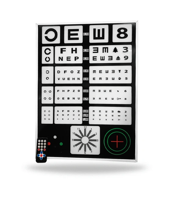 Cartel de optotipo c/ Control Remoto GENESIS